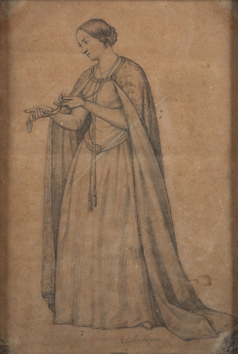 Bernardo Celentano - Studio di figura femminile