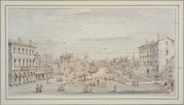 Giuseppe Latini Maestro del ricciolo - Veduta di Mestre