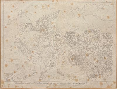 Visione misteriosa di Annibale, inchiostro su carta
