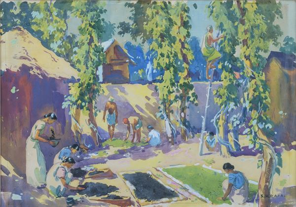 Sayed Haider  Raza - Villaggio