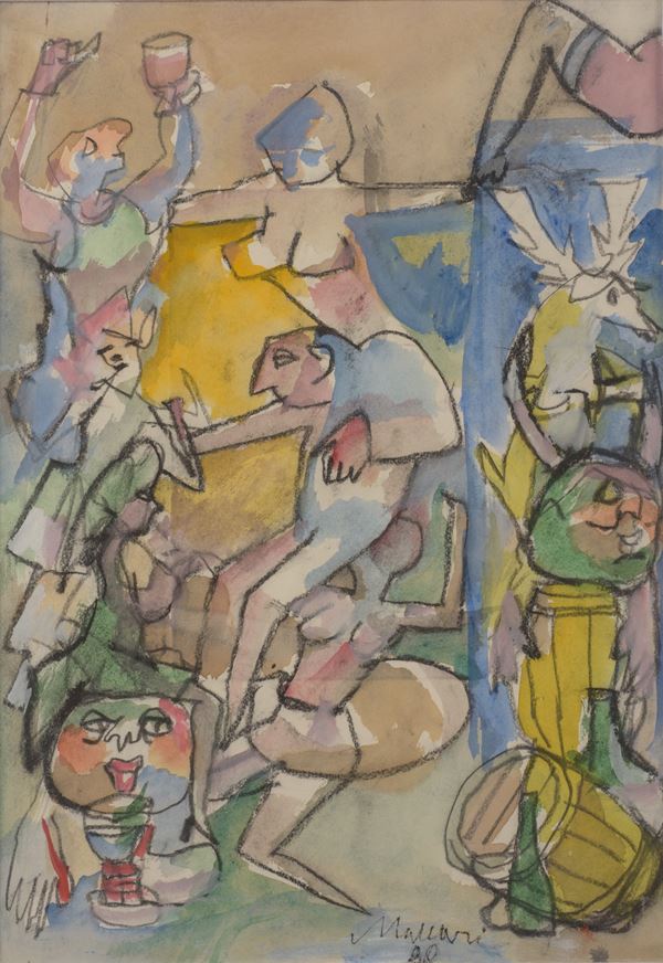 Mino Maccari - Figure al bar