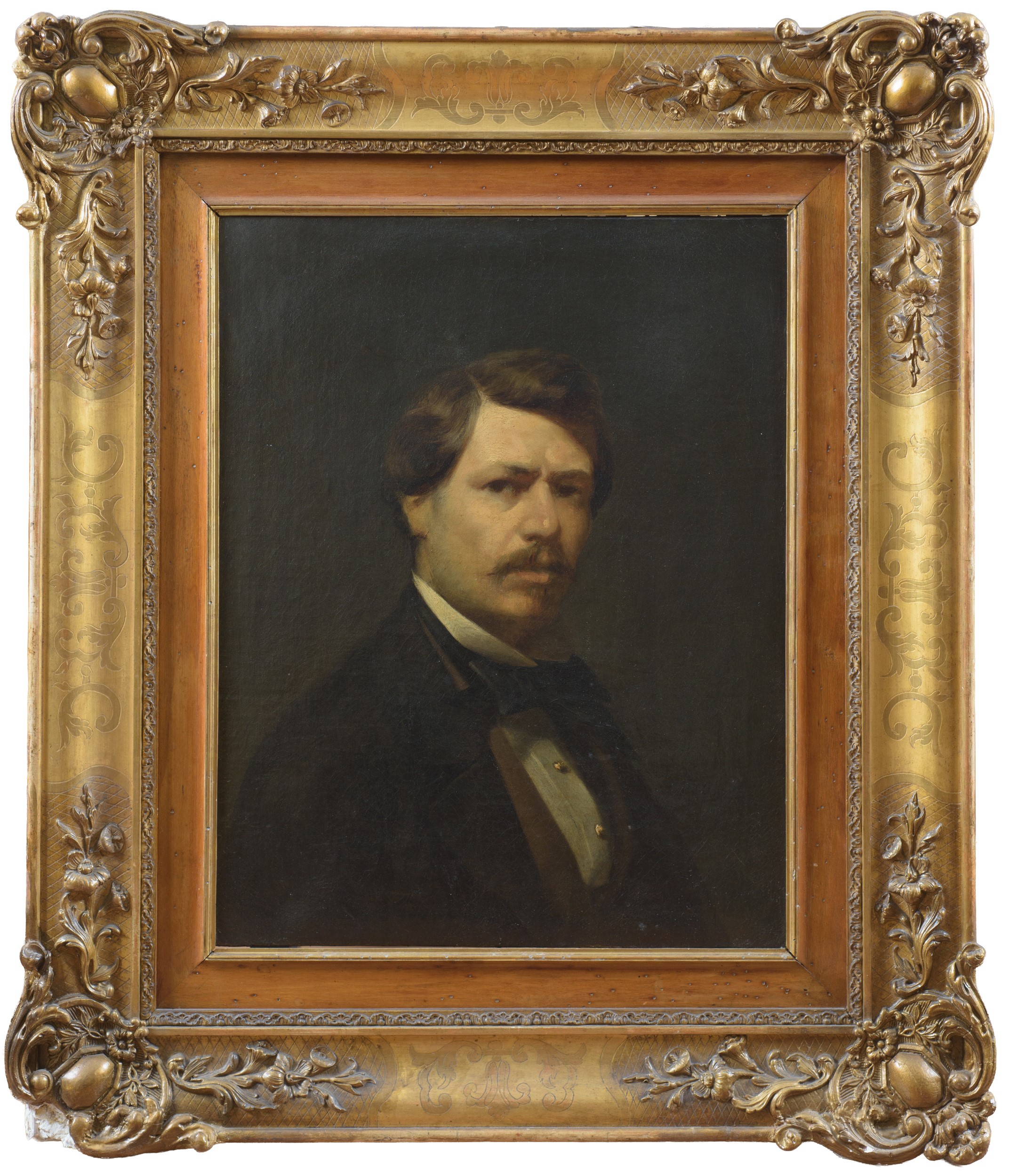 Domenico Morelli - Ritratto di gentiluomo, olio su tela