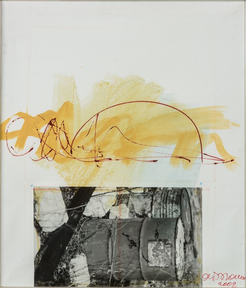 Antonio del Donno - Composizione con tecnica mista e collage (2002)