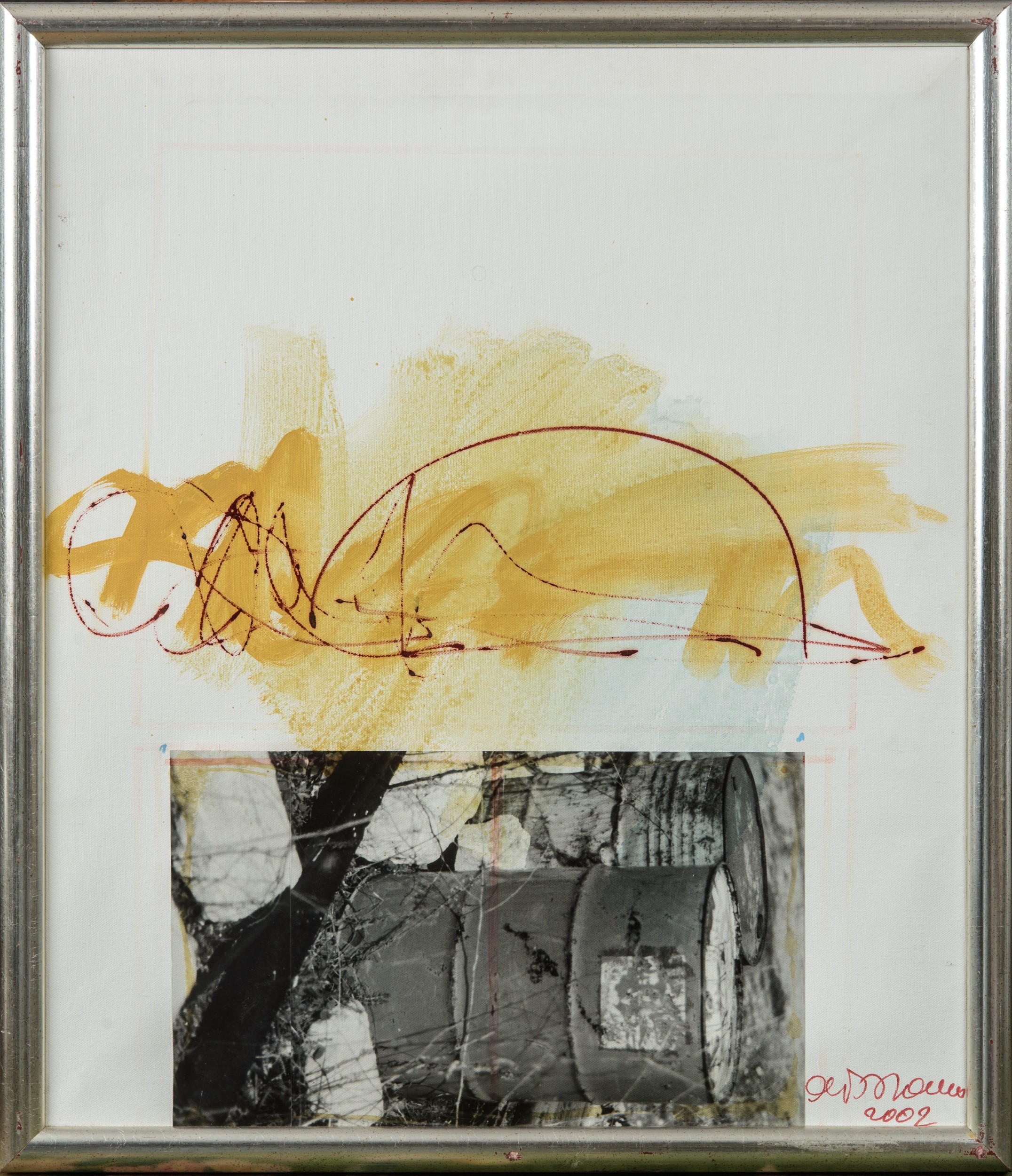 Antonio del Donno - Composizione con tecnica mista e collage (2002)