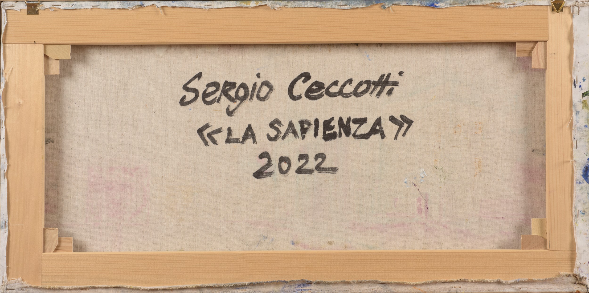 Sergio Ceccotti - La Sapienza, olio su tela (2022)