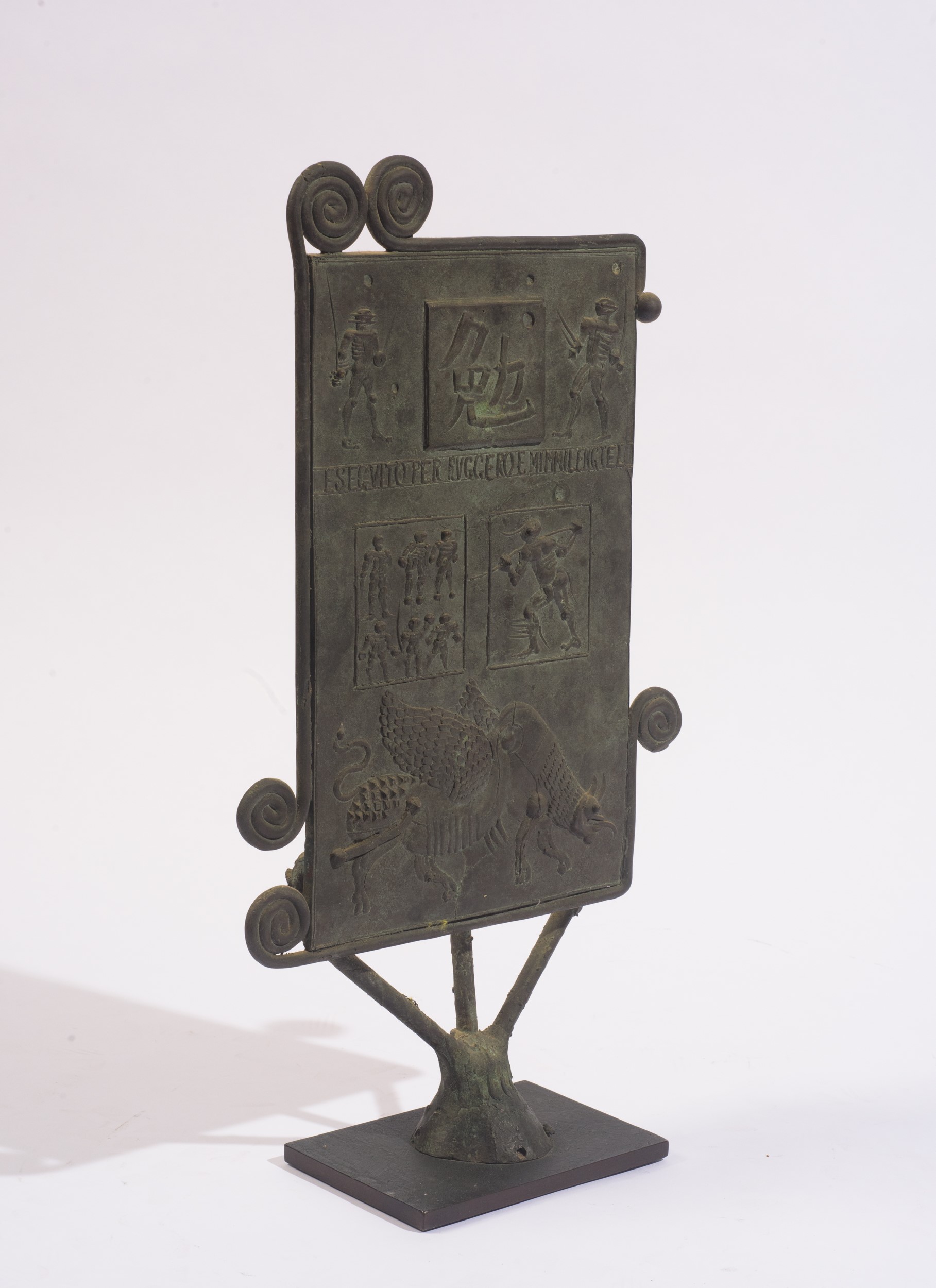Gaetano Pompa - Bassorilievo in bronzo (esemplare unico), 1984