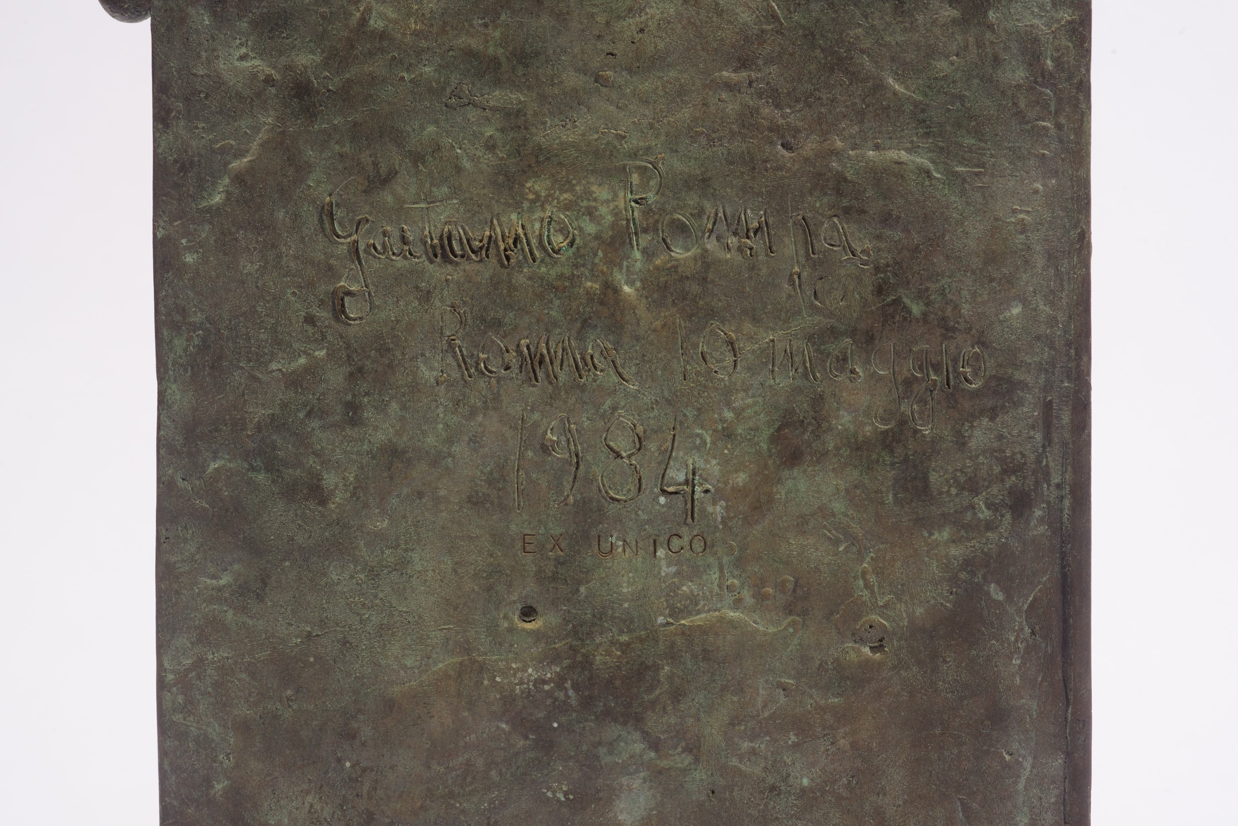 Gaetano Pompa - Bassorilievo in bronzo (esemplare unico), 1984
