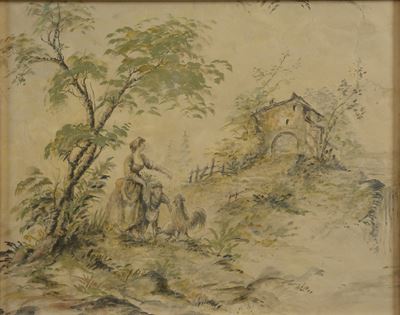 Serie di quindici tempere, Francia, seconda metà del XVIII secolo, tempera su carta