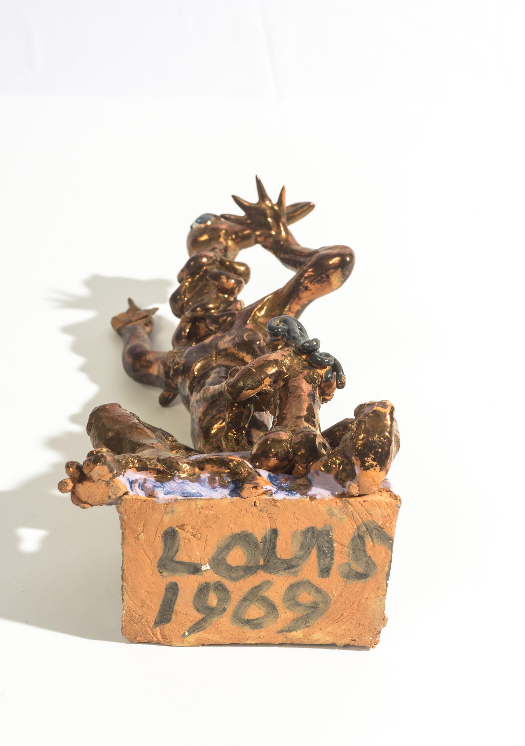 Louis Rosen Schmidt - Scena erotica in ceramica invetriata (1969)