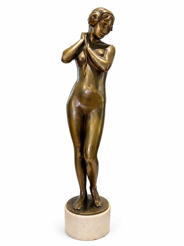 Scultura raffigurante nudo femminile