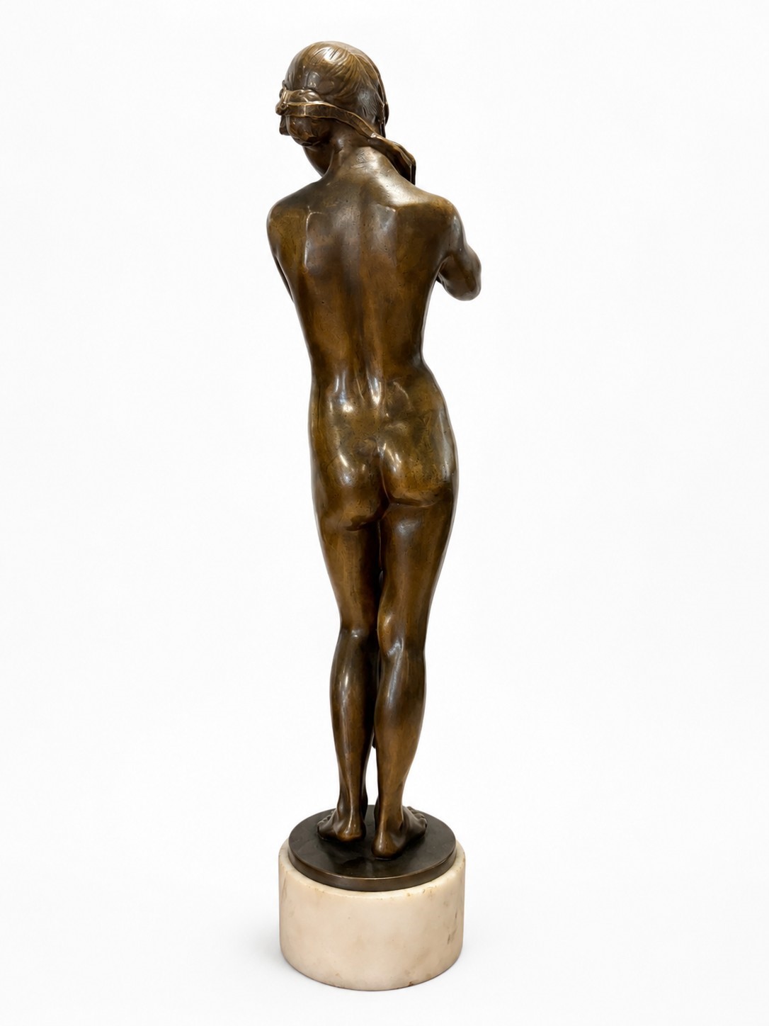 Nudo femminile, scultura in bronzo su basetta