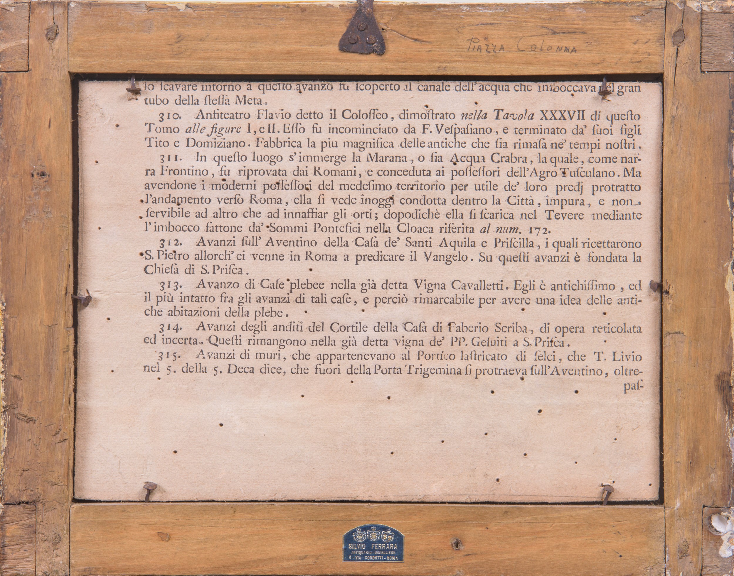Coppia di vedute di Roma, olio su tavola (XX secolo)