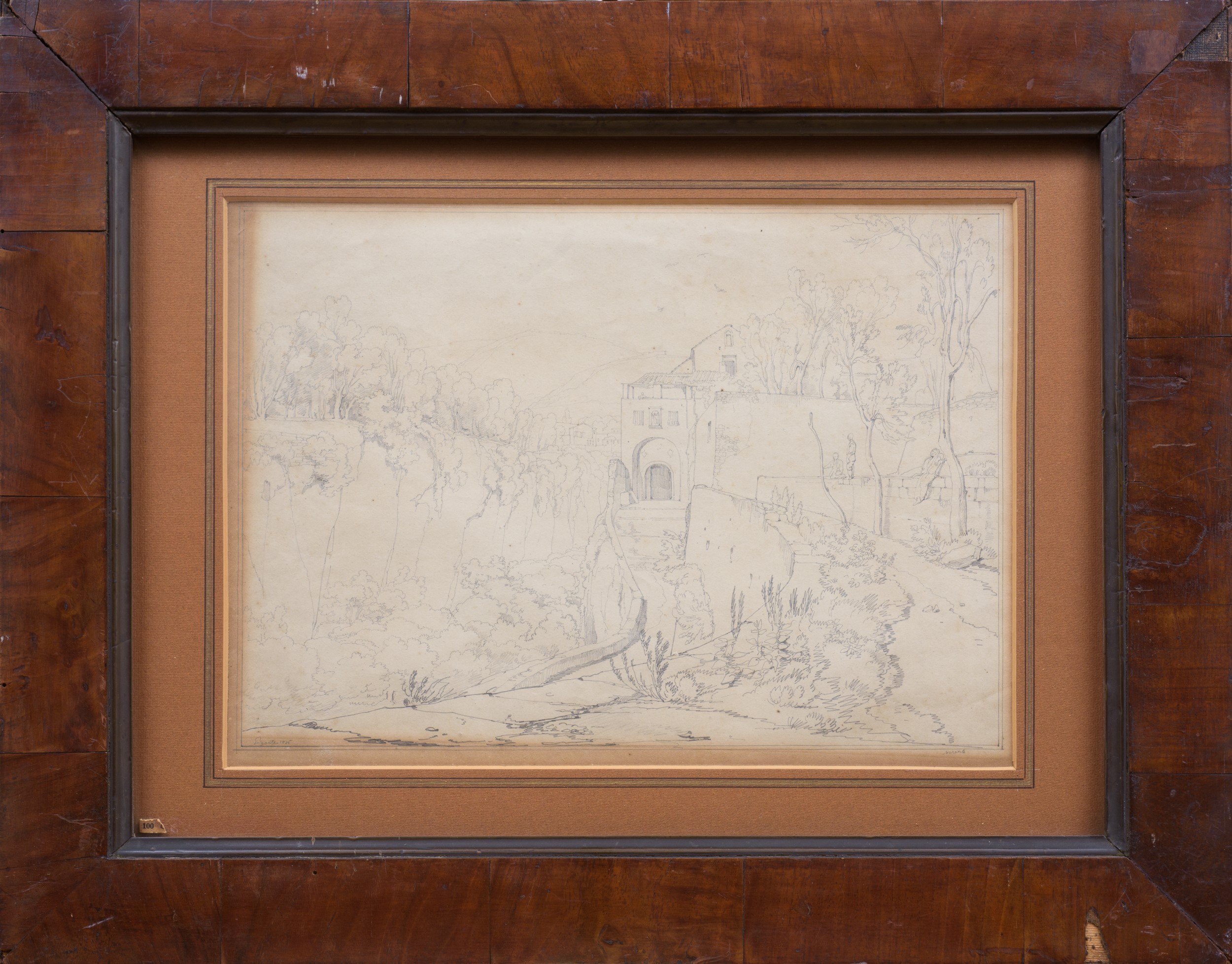 Paesaggio, grafite su carta, fine XIX - inizi XX secolo
