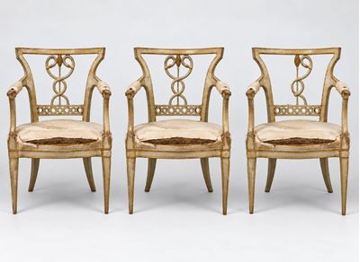 Poltroncine, coppia di poltrone in stile neoclassico (Toscana, fine XVIII secolo)