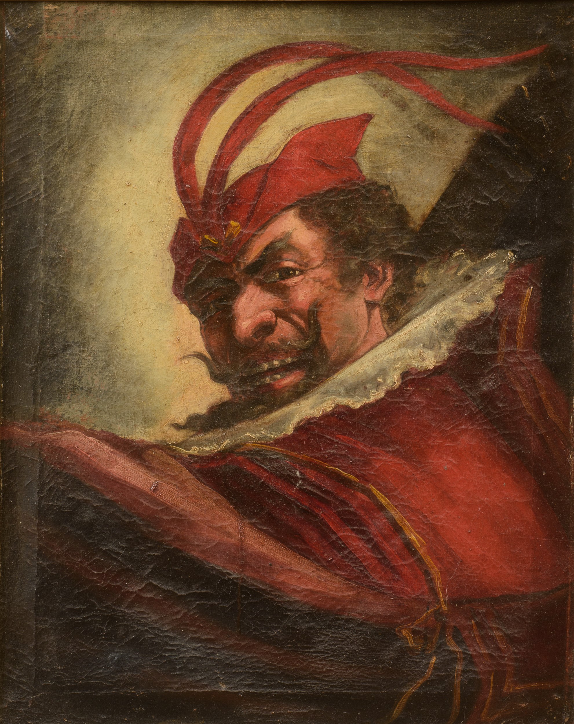 Benito Belli - Due ritratti di Mefistofele, olio su tela