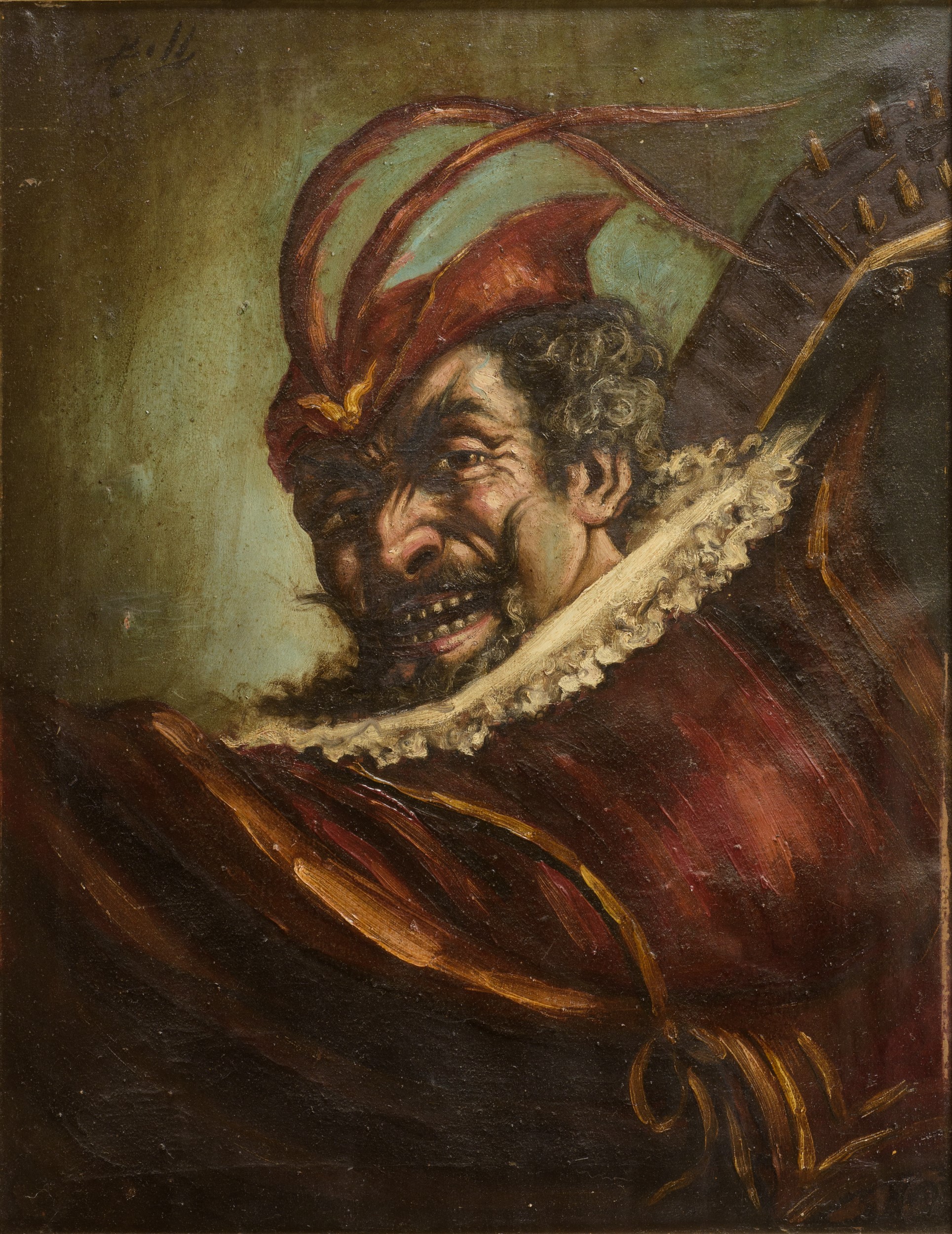 Benito Belli - Due ritratti di Mefistofele, olio su tela