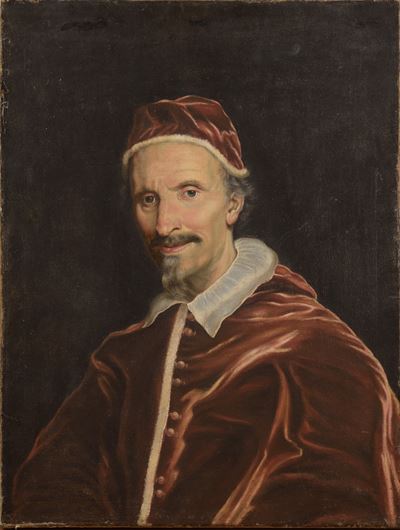 Ritratto di Clemente IX, olio su tela