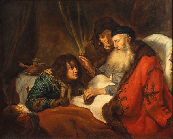 Govaert Flinck - Giacobbe benedice i figli di Giuseppe