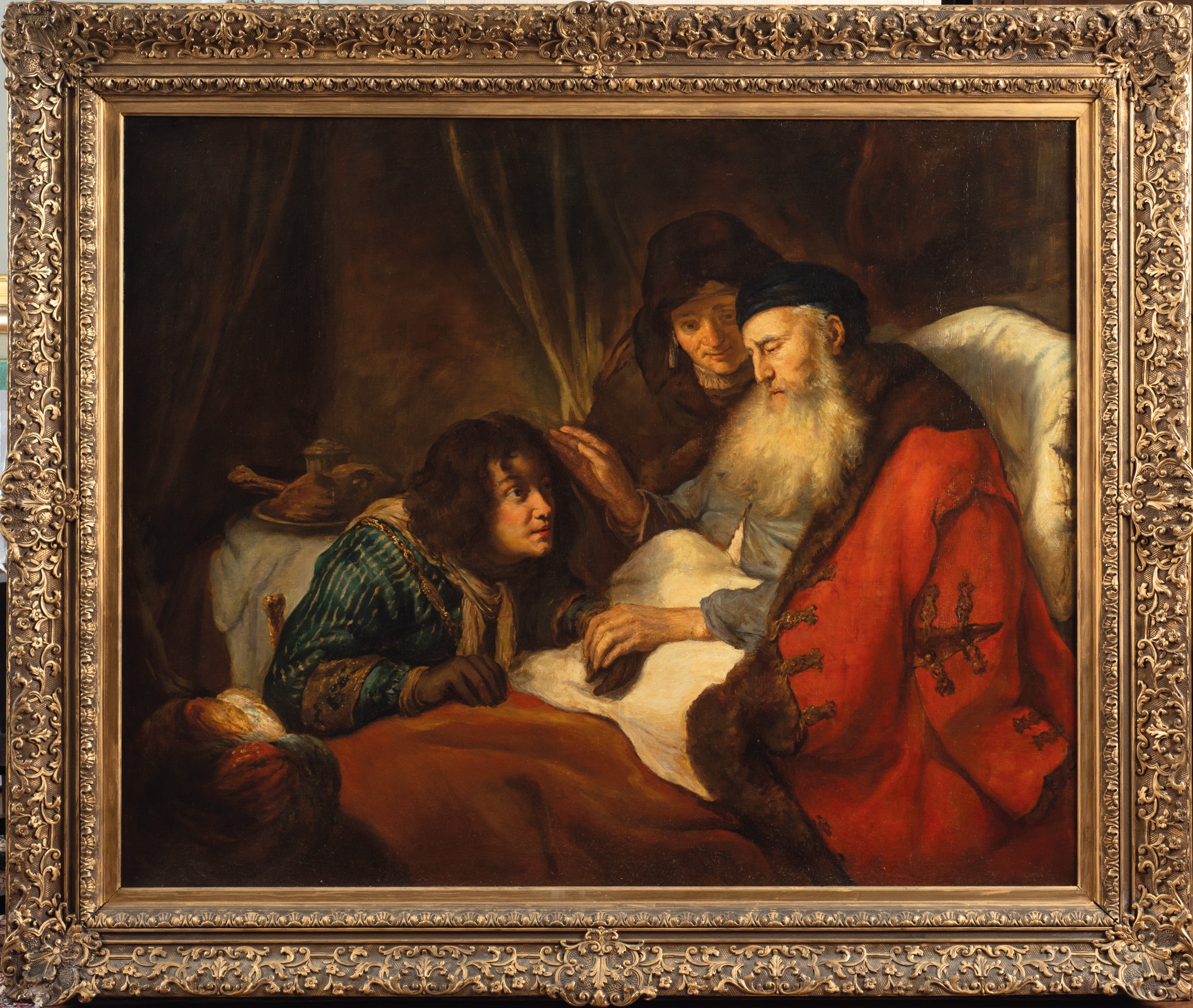 Govaert Flinck - Giacobbe benedice i figli di Giuseppe