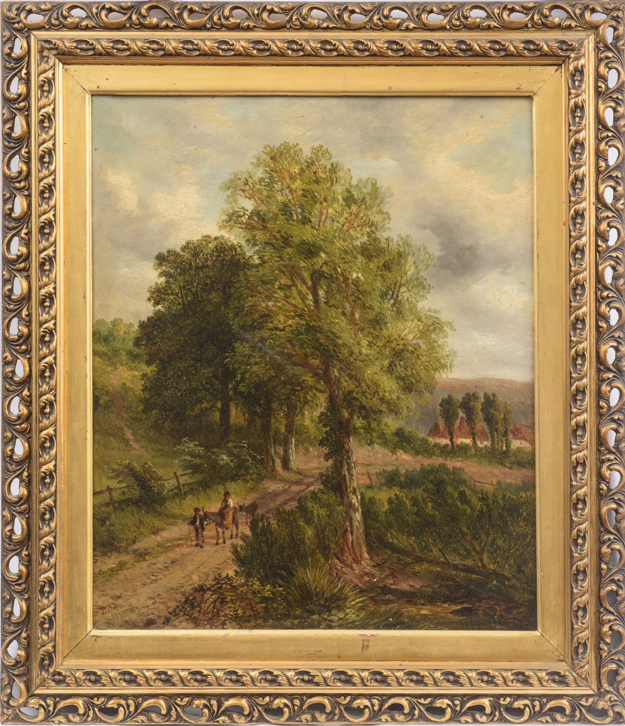 Edward O. Bowley - Paesaggio, olio su tela