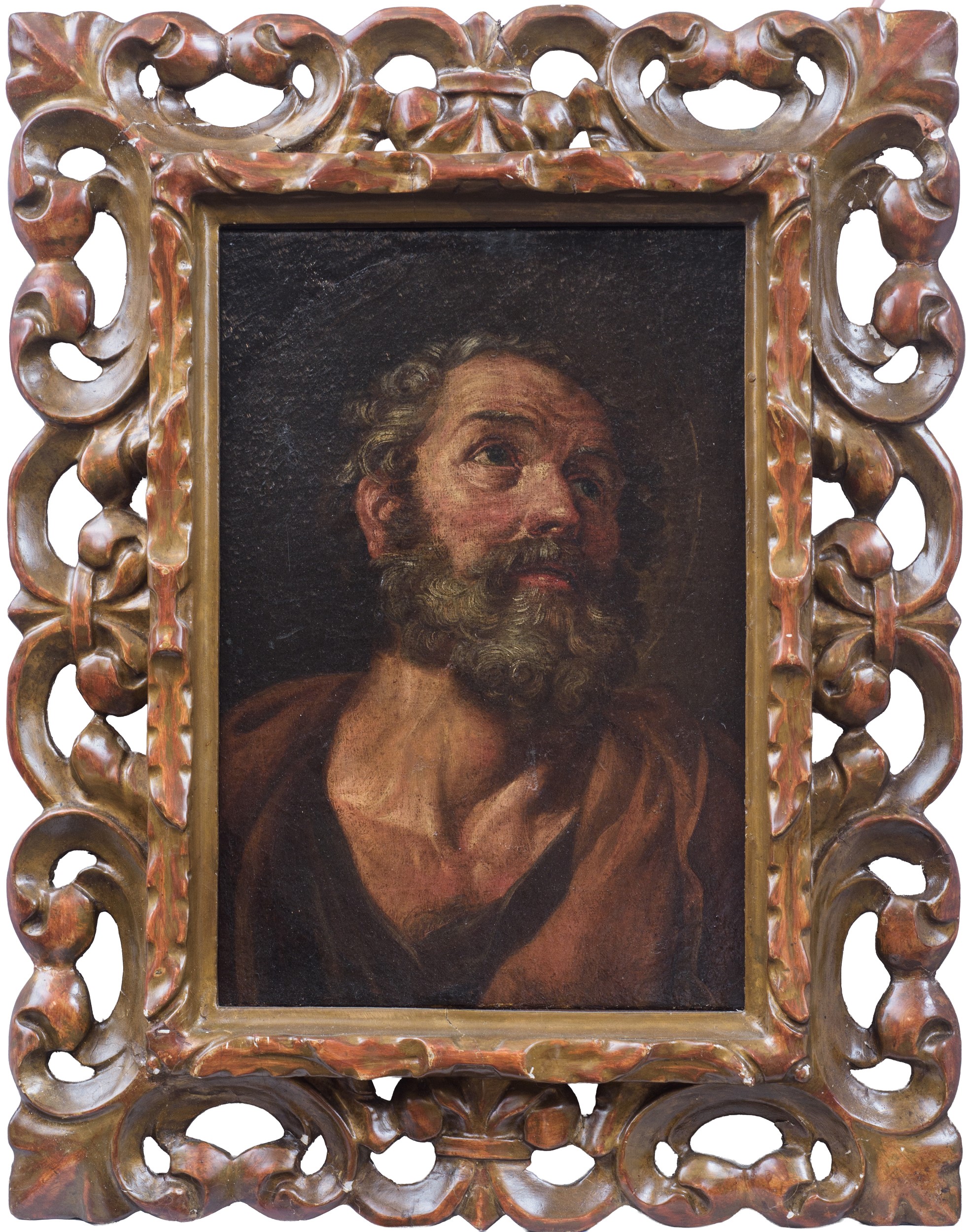 Scuola emiliana del XVII secolo, San Pietro con cornice