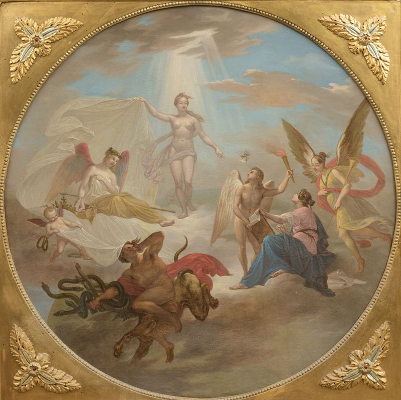 Cesare Mussini - Allegoria del trionfo della Verità, olio su tela