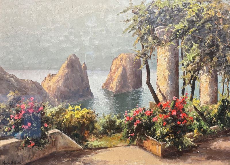 Guido Odierna - Veduta dei Faraglioni di Capri