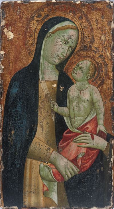 Madonna col Bambino, tempera su tavola