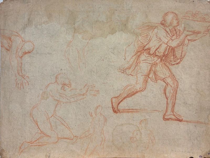 Giuseppe Cesari il Cavalier D'arpino - Studio di figura maschile con recipiente
