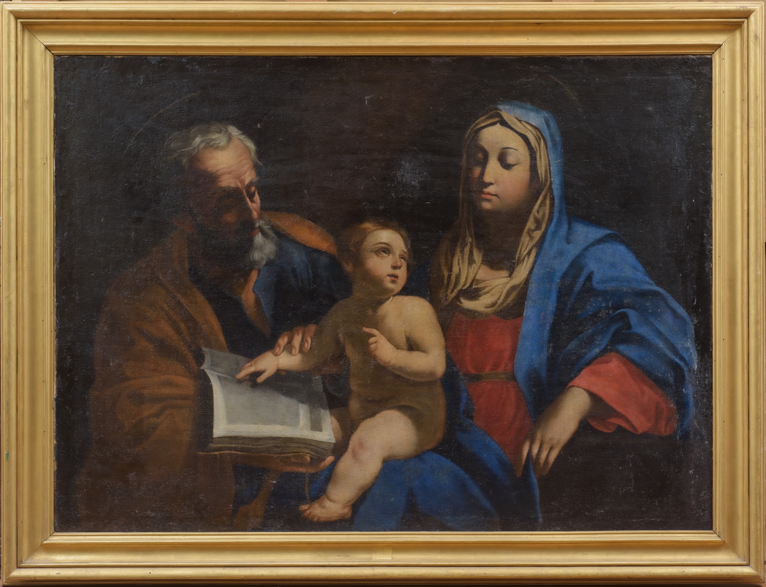 Scuola bolognese, Sacra Famiglia, olio su tela