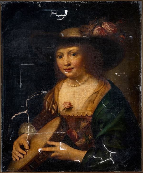 Suonatrice di tamburello
