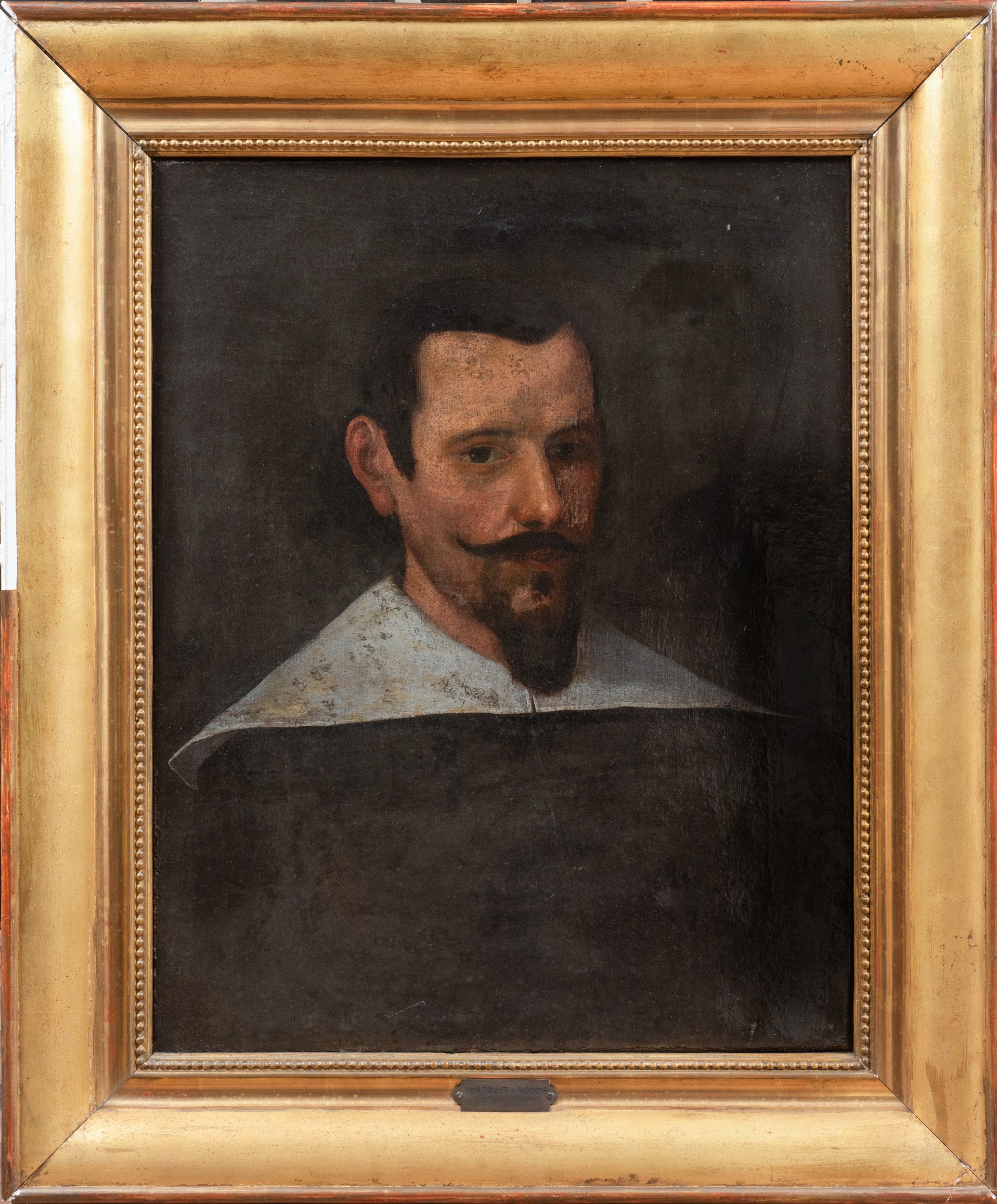 Scuola romana, Ritratto di gentiluomo, olio su tela (XVII secolo)
