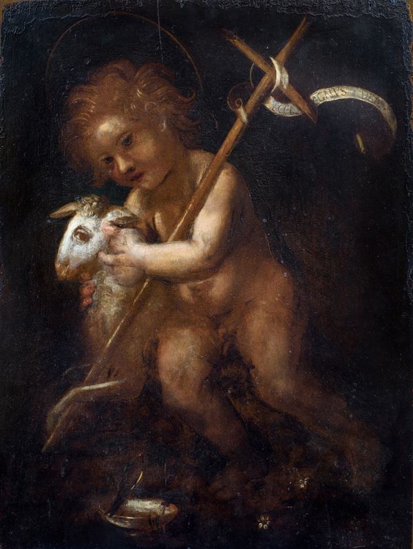 Leonardo Da Vinci - San Giovanni Battista fanciullo con l’Agnello