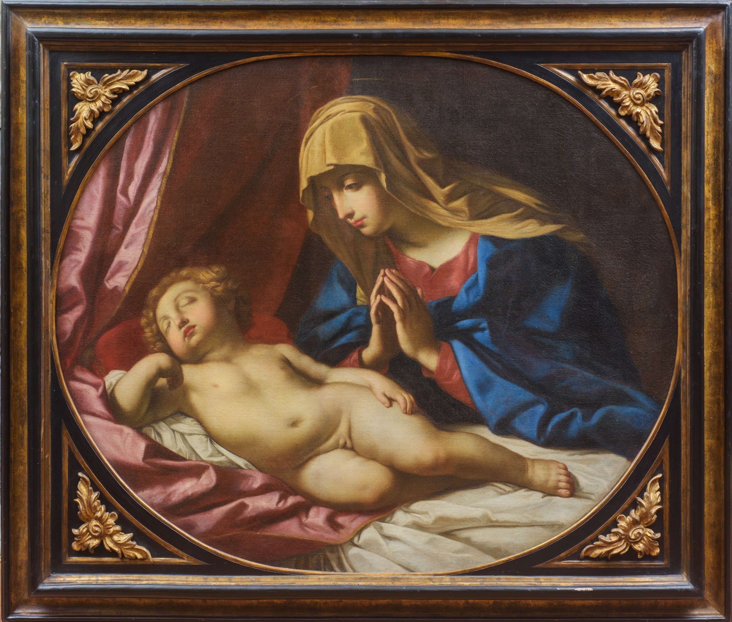 Giovanni Battista Salvi il Sassoferrato - Madonna con il Bambino dormiente, olio su tela