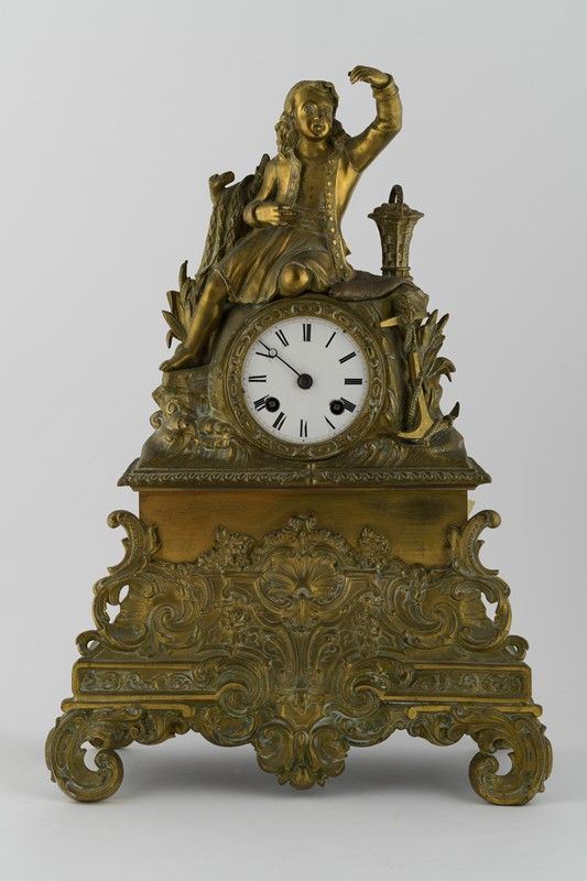 Orologio da appoggio in bronzo