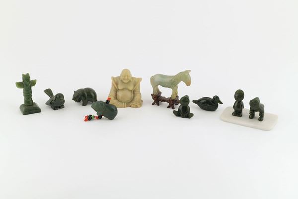 Lotto di dieci sculture