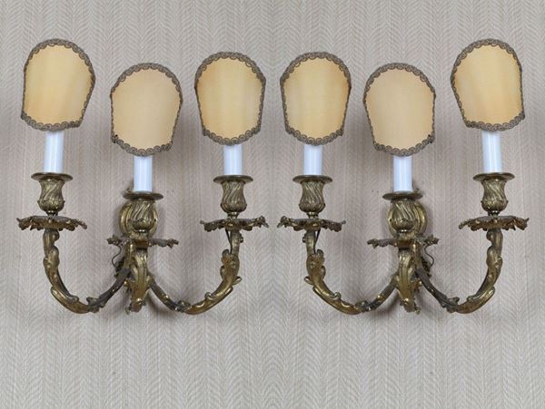 Coppia di appliques da parete