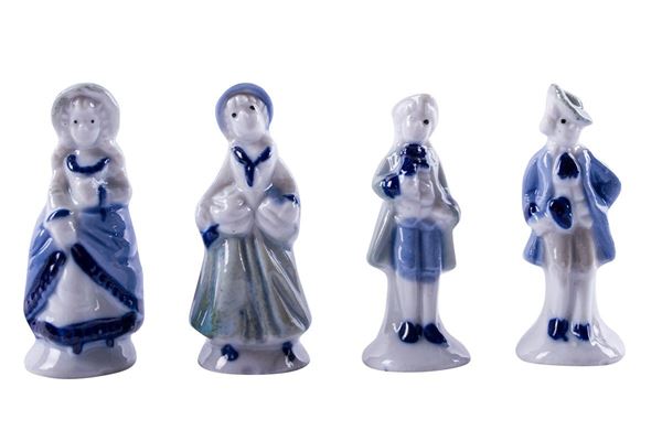 Lot of four porcelain sculptures