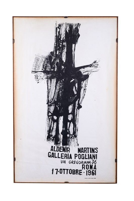 Manifesto &quot;Aldemir Martins - Galleria Pogliani&quot;