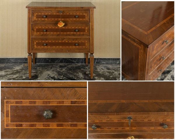 Rectangular chest of drawers