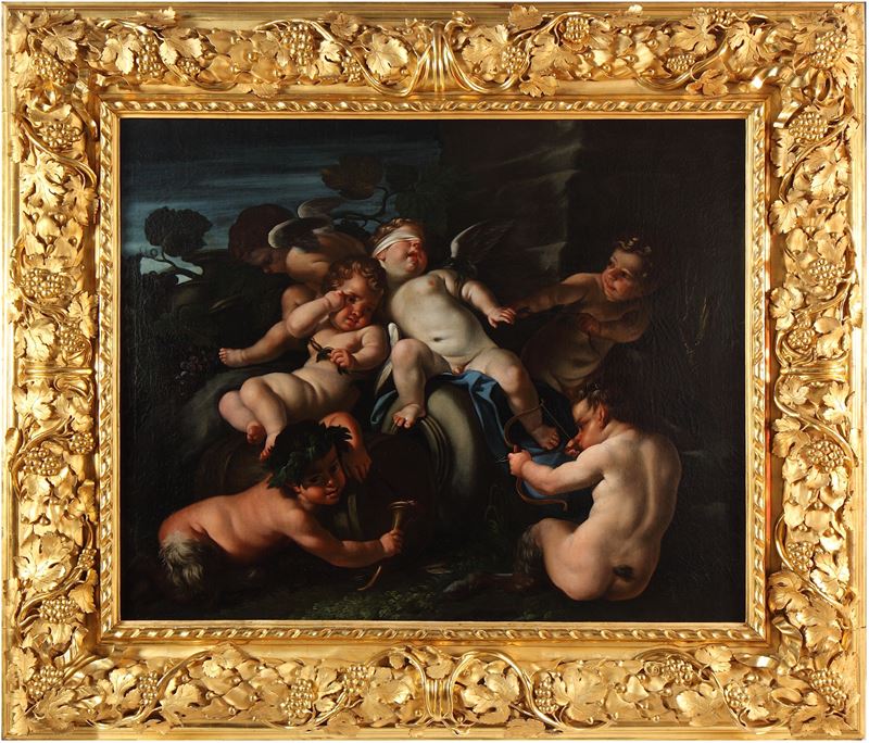 Carlo Cignani - Baccanale di Satiri e Amorini