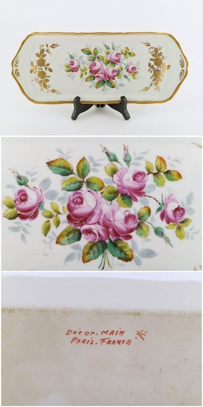 White porcelain coin tray