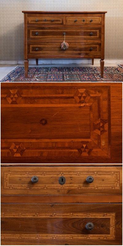 Four-drawer chest of drawers