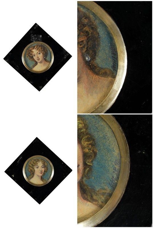 Coppia di ritratti di fanciulle