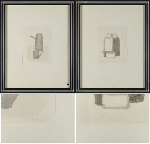 Coppia di multipli su carta in off set