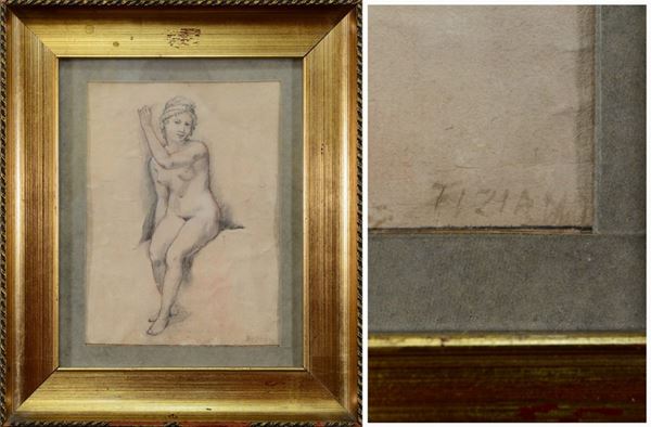 Nudo di donna - Studio di Accademia