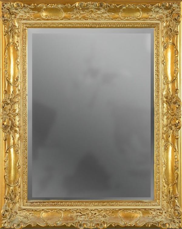 Specchiera in legno dorato