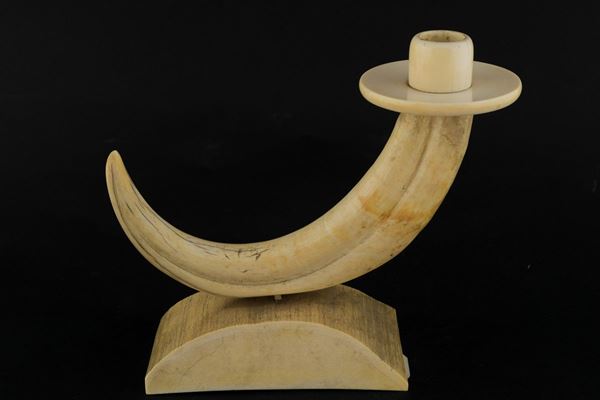 Ivory candlestick