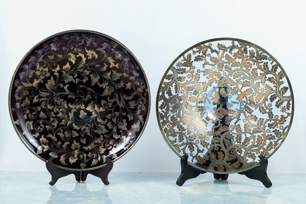 Lot of two centerpieces