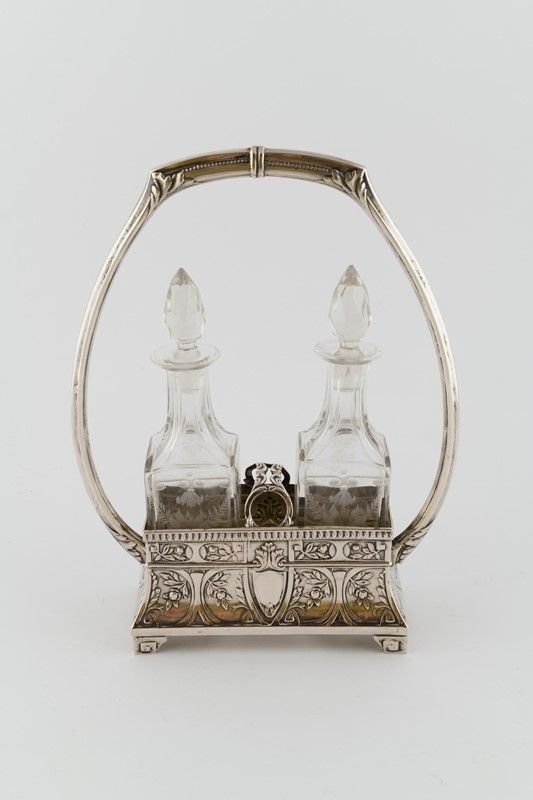 Acetoliera in silver and crystal